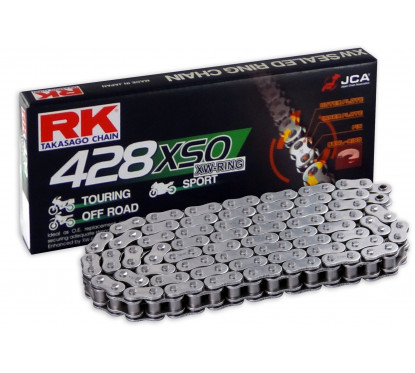 Motorcycle Chain transmission RK TAKASAGO pitch 428 BLACK 140 links 428XSO